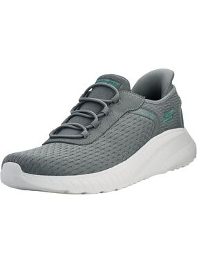 Women's Charcoal Closed Toe Flat Squad Chaos Athletic Mesh Walking Sneaker